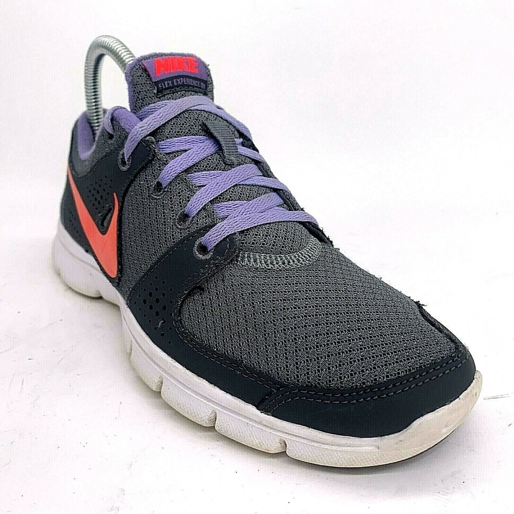 Nike Womens Flex Experience RN Running Shoes Gray Purple Size US 7 EUC